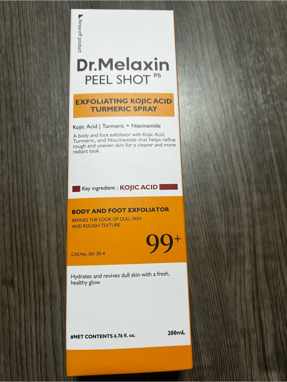 Peel Shot Exfoliating Kojic Acid Turmeric Spray - Orange